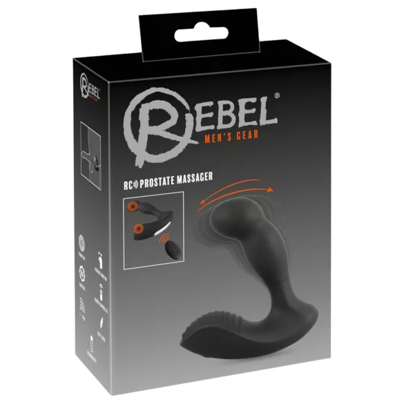 Rebel - akkus, távirányítós prosztata masszírozó vibrátor (fekete)
