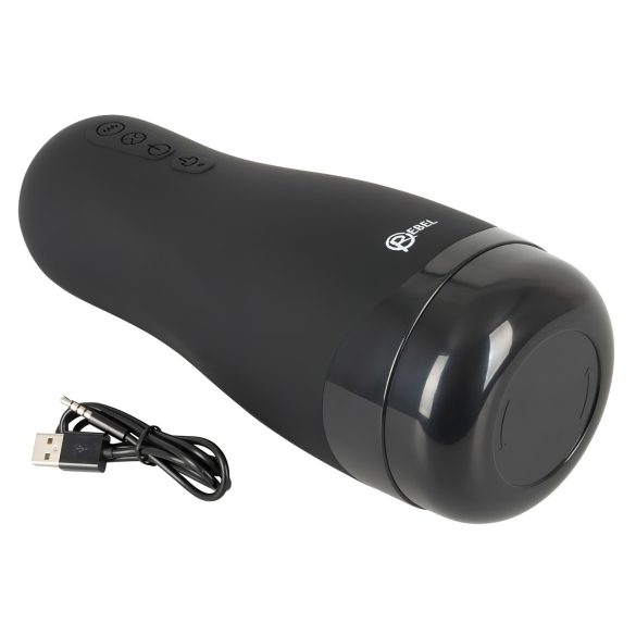 Rebel 3 Function - akkus, melegítő műpunci maszturbátor