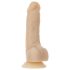 Naked Addiction Rotating 7 - forgófejes vibrátor (18cm) - natúr