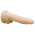 Naked Addiction Rotating 7 - forgófejes vibrátor (18cm) - natúr