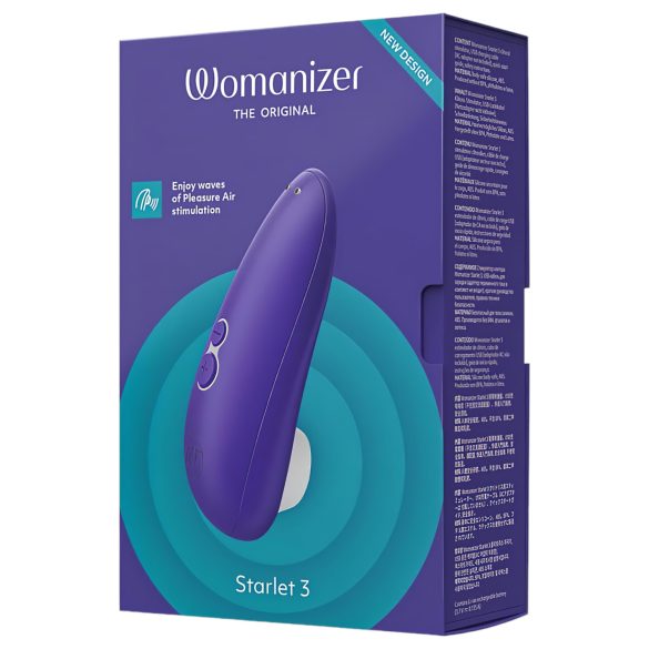 Womanizer Starlet 3 - léghullámos csiklóizgató (kék)
