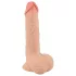 Nature Skin - dildó bőrrel - 19cm (natúr)