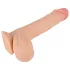 Nature Skin - dildó bőrrel - 19cm (natúr)