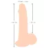 Nature Skin - dildó bőrrel - 19cm (natúr)