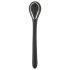 Penis Plug Dilator - akkus húgycső vibrátor (1,1cm) - fekete