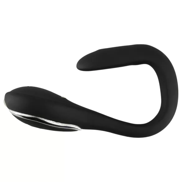 Penis Plug Dilator - akkus, vibrációs dilátor (1 cm, fekete)