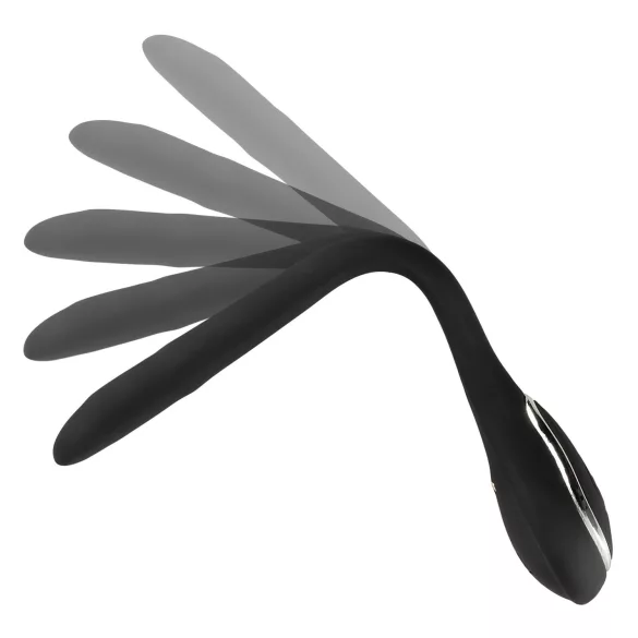 Penis Plug Dilator - akkus, vibrációs dilátor (1 cm, fekete)