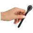 Penis Plug Dilator - akkus húgycső vibrátor (1,1cm) - fekete