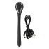 Penis Plug Dilator - akkus húgycső vibrátor (1,1cm) - fekete
