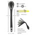 Penis Plug Dilator - akkus húgycső vibrátor (1,1cm) - fekete
