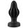 ANOS - bordázott puha anál plug - 5 cm (fekete)