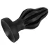 ANOS - bordázott puha anál plug, butt plug - 7 cm (fekete)
