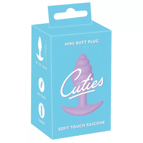 Cuties Mini Butt Plug - szilikon anál plug - lila (2,8cm)