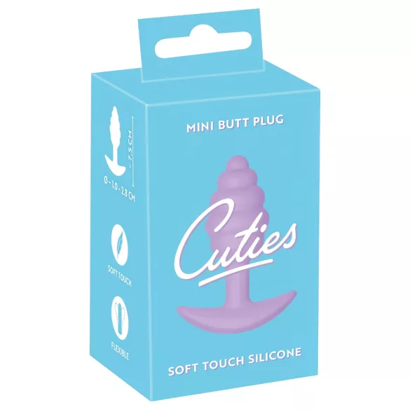 Cuties Mini Butt Plug - szilikon anál plug (lila)