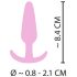 Cuties Mini Butt Plug - szilikon anál plug - pink (2,1cm)