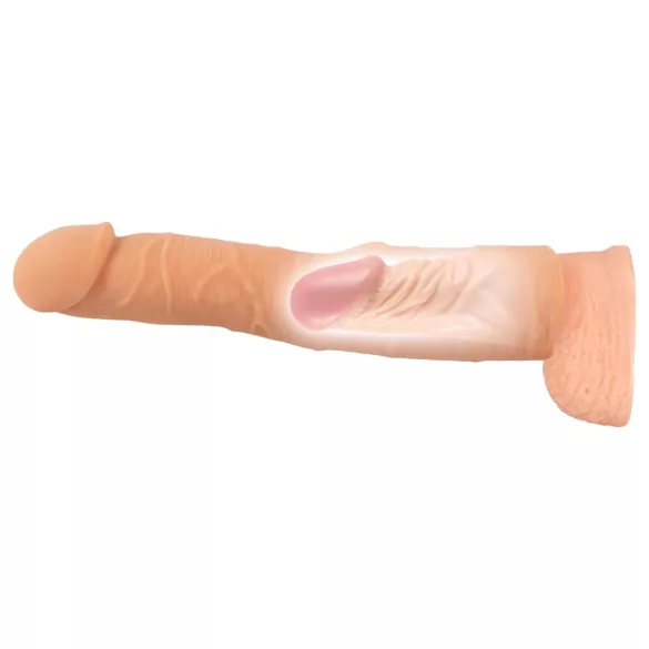Nature Skin - hosszabbító, vastagító péniszköpeny (24cm)