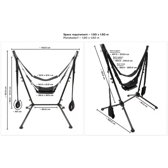 You2Toys - szexhinta és állvány (fekete)