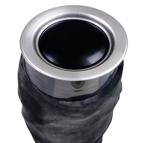 Nature Skin - élethű vibrátor - fekete (22cm)