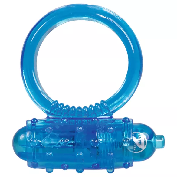 You2Toys - szilikon vibrációs péniszgyűrű (kék)