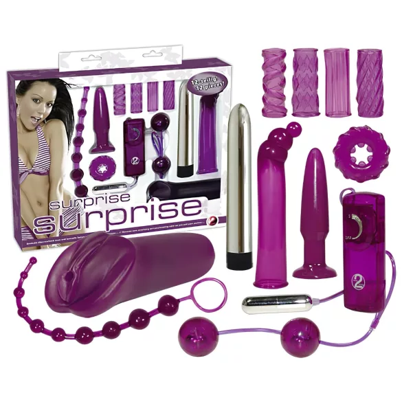 You2Toys - Erotikus meglepetések - vibrátor szett (12 részes)