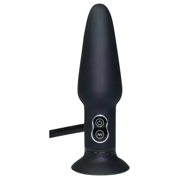 You2Toys True Black - pumpálható anál vibrátor (fekete)