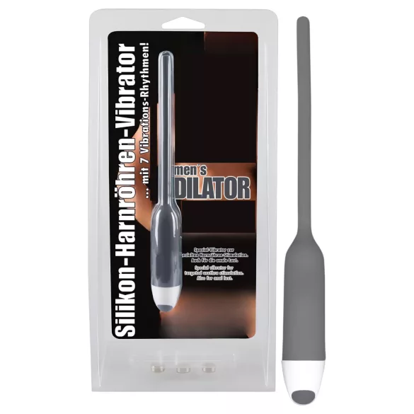 You2Toys - DILATOR - szilikon dilátor vibrációval (szürke, 6 mm)