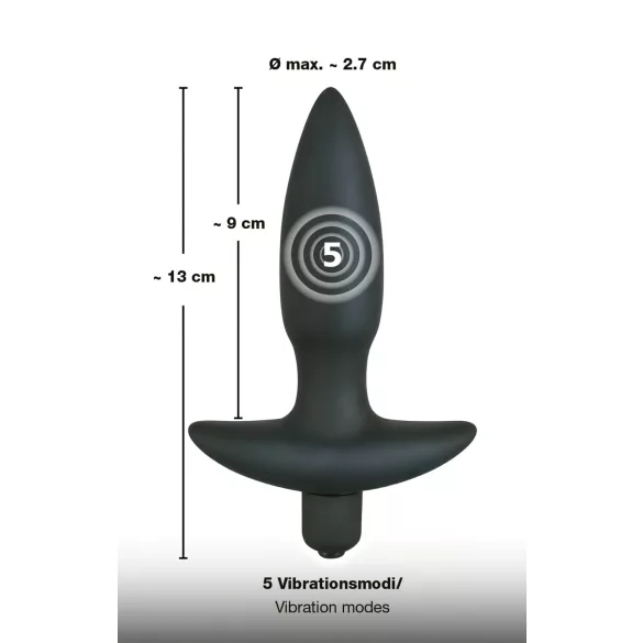 Black Velvets anál plug vibrátor - kicsi