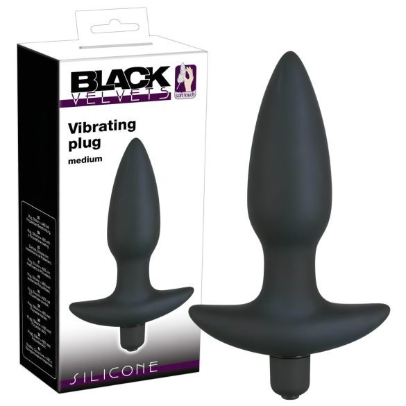 Black Velvet anál plug vibrátor - közepes