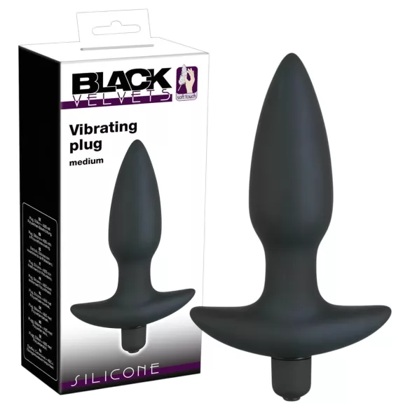 Black Velvets anál plug vibrátor - közepes