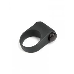  A szürke ötven árnyalata - szilikon vibrációs péniszgyűrű (fekete)