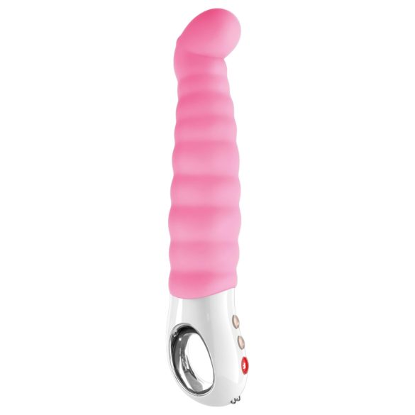Fun Factory G5 - akkus, vízálló bordázott G-pont vibrátor (pink)