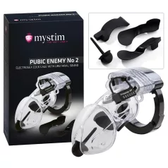 mystim Pubic Enemy No 2 - elektro pénisz ketrec