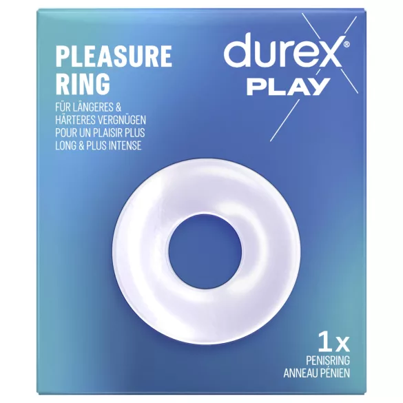 Durex Pleasure Ring - péniszgyűrű (átlátszó)