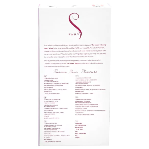 The Swan Wand - akkus masszírozó vibrátor (pink)