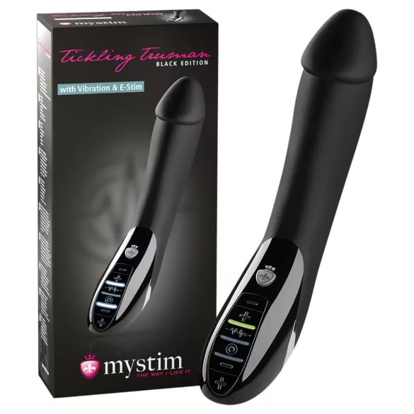 mystim Tickling Truman - elektro-stimuláló vibrátor (fekete)