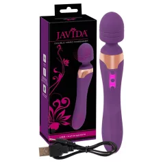 Javida Double - masszírozó vibrátor (lila)