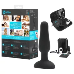 b-Vibe Novice - rádiós anál vibrátor kezdőknek (fekete)
