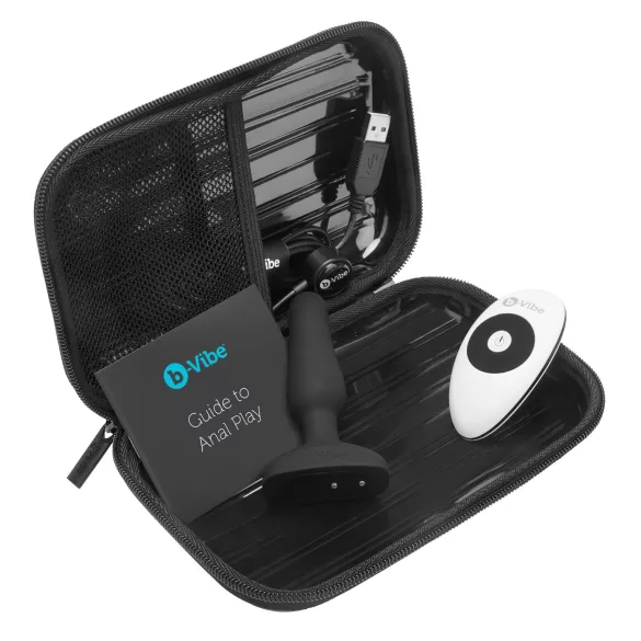 b-Vibe Novice - rádiós anál vibrátor kezdőknek (fekete)