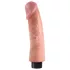 King Cock 9 tapadókorongos vibrátor (23 cm) - natúr