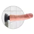 King Cock 9 tapadókorongos vibrátor (23 cm) - natúr
