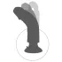 King Cock 7 tapadókorongos vibrátor (18 cm, testszínű)