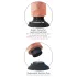 King Cock 10 tapadókorongos vibrátor (25 cm, testszínű)