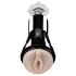 PDX Cock Compressor - szívó, vibráló punci maszturbátor (fekete)