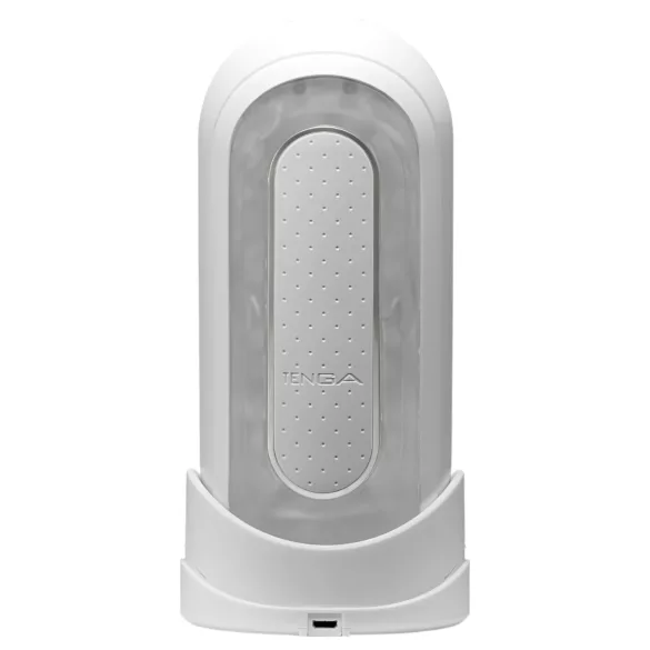 TENGA Flip Zero - vibrációs maszturbátor (fehér)