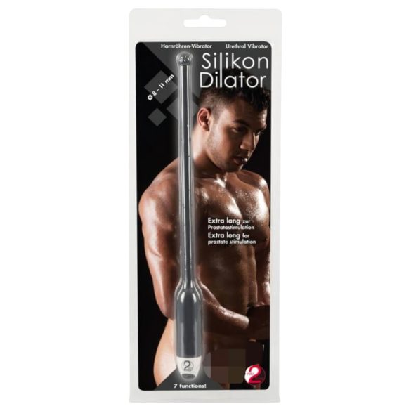 You2Toys DILATOR - szilikon húgycső vibrátor - fekete (8-11mm)