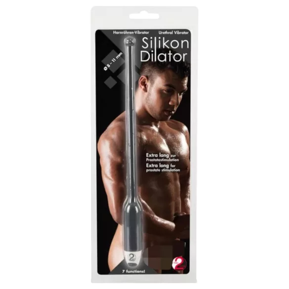 You2Toys DILATOR - szilikon, vibrációs dilátor (fekete, 8-11 mm)