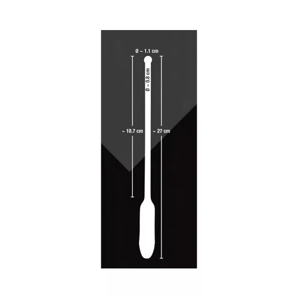 You2Toys DILATOR - szilikon, vibrációs dilátor (fekete, 8-11 mm)