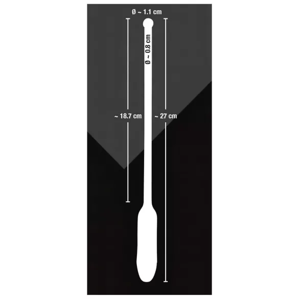 You2Toys DILATOR - szilikon, vibrációs dilátor (fekete, 8-11 mm)