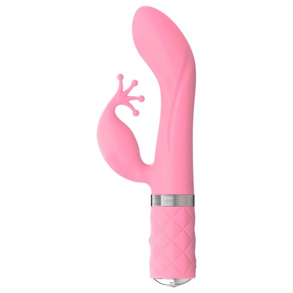Pillow Talk Kinky - akkus, 2 motoros G-pont vibrátor (pink)