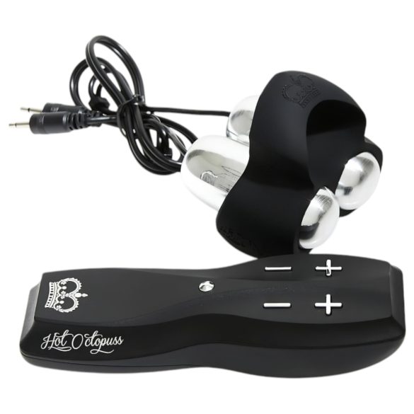 HOT Octopuss JETT - 2 motoros makkvibrátor (fekete)